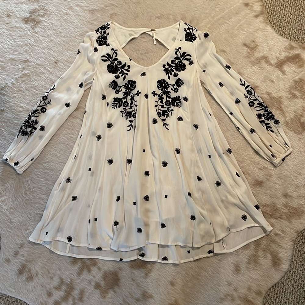 Free People Embriodered  Dress, XS